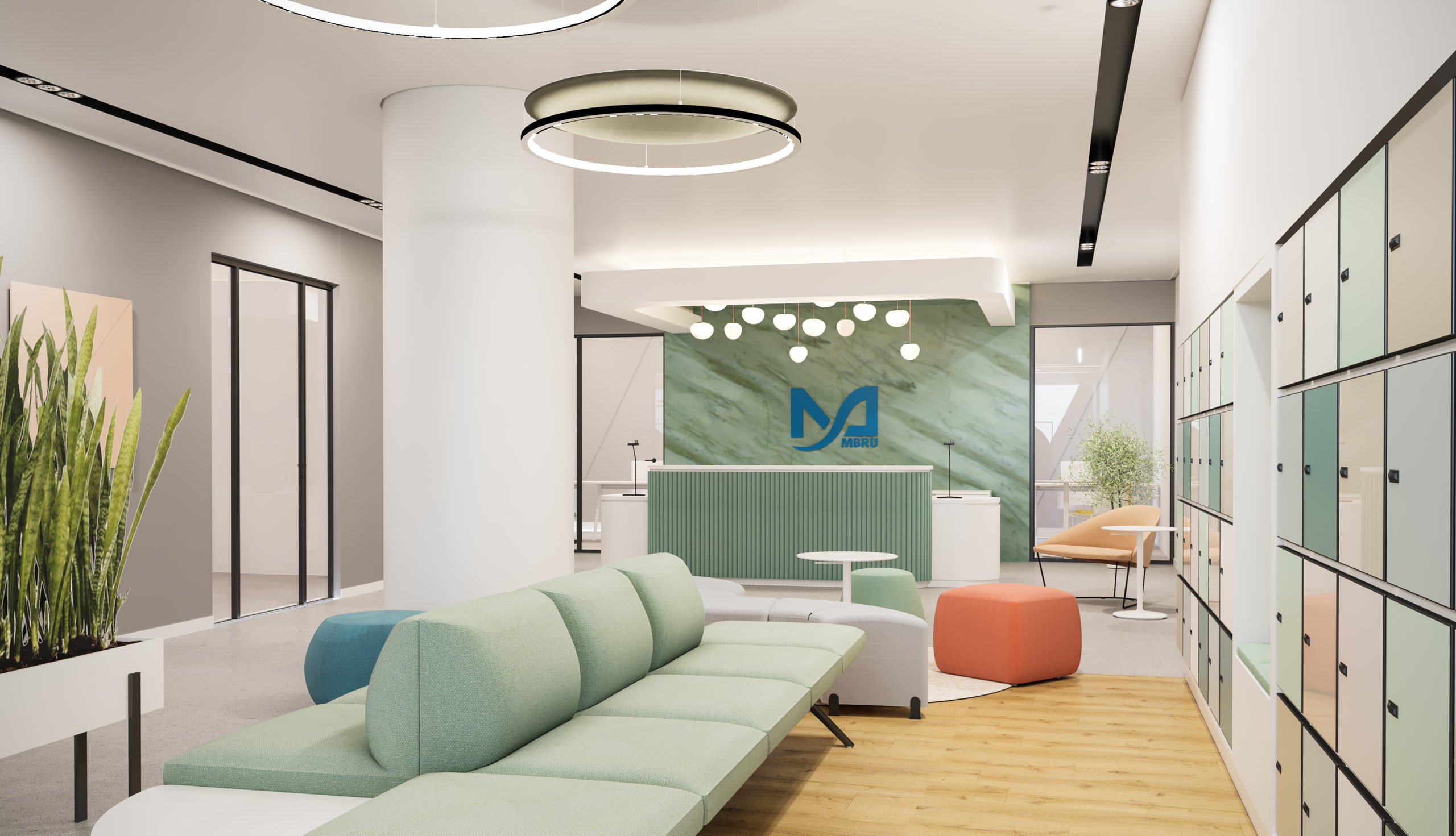 reception scaled - Assessment Centre Dubai - mämā design